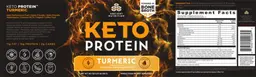 Label for Keto Protein Turmeric