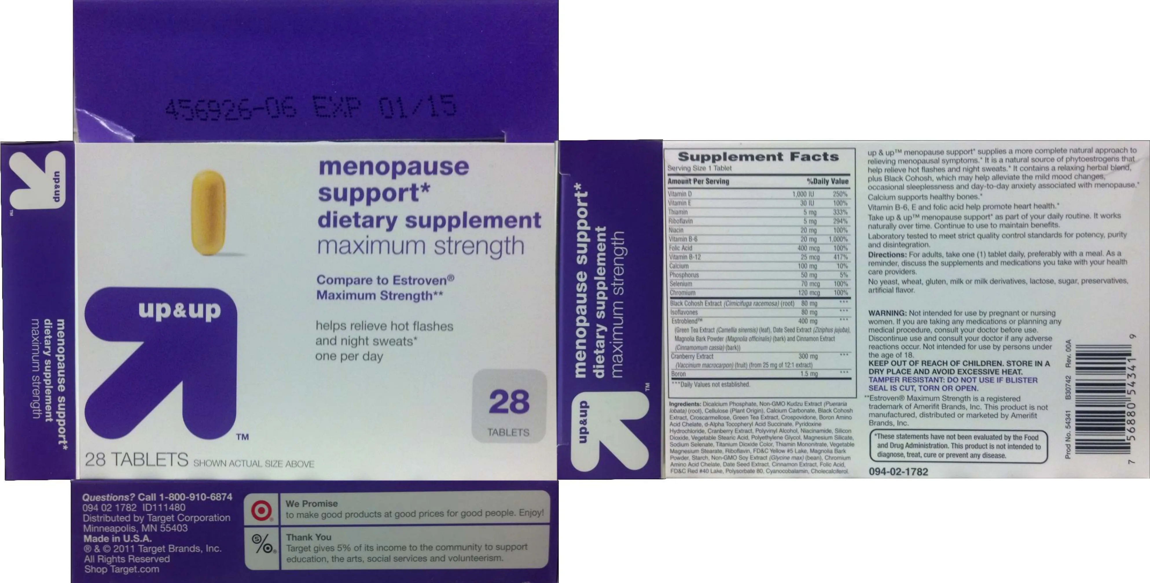 Label for Menopause Support