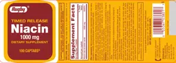 Label for Timed Release Niacin 100 mg