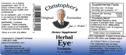 Label for Herbal Eye Formula