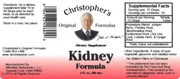 Label for Kidney Formula