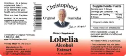 Label for Lobelia Alcohol Extract