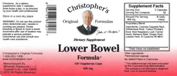 Label for Lower Bowel Formula