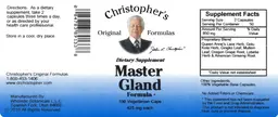 Label for Master Gland Formula