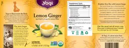 Label for Lemon Ginger