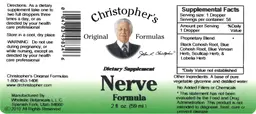 Label for Nerve Formula