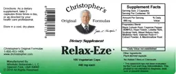 Label for Relax-Eze