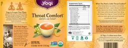 Label for Throat Comfort