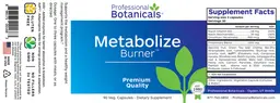 Label for Metabolize Burner