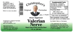Label for Valerian Nerve