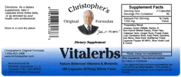 Label for Vitalerbs