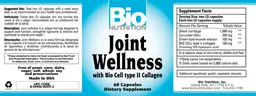Label for Joint Wellness