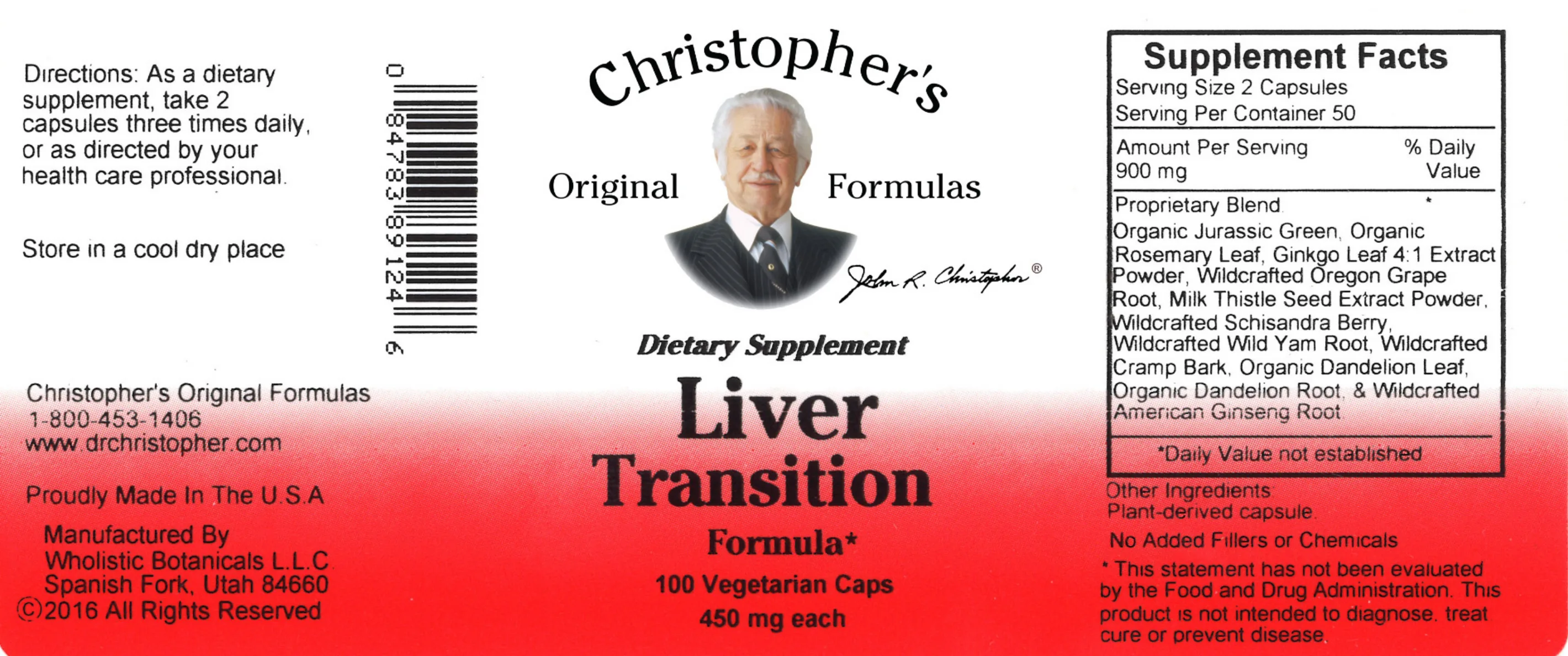 Label for Liver Transition Formula
