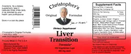 Label for Liver Transition Formula