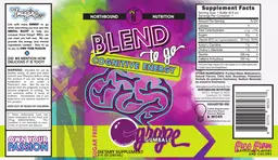 Label for Blend To Go Cognitive Energy Grape Gumball