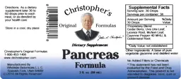 Label for Pancreas Formula