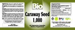Label for Caraway Seed 1,000