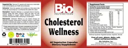 Label for Cholesterol Wellness
