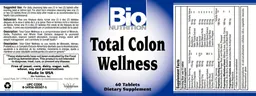 Label for Total Colon Wellness