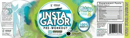 Label for InstaGator Pre-Workout Coconut Margarita