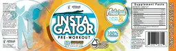 Label for InstaGator Pre-Workout Whipped Orange Cream