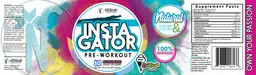 Label for InstaGator Pre-Workout Rainbow Sherbet