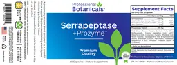 Label for Serrapeptase + Prozyme