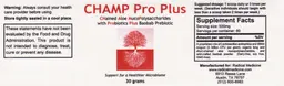 Label for CHAMP Pro Plus