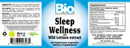 Label for Sleep Wellness