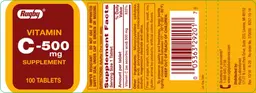 Label for C-500 mg