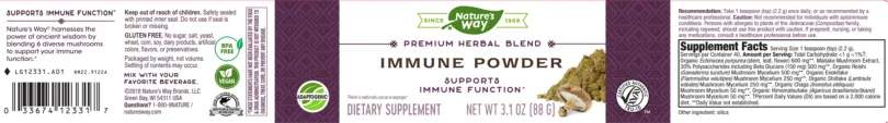 Label for Immune Powder