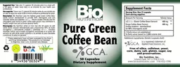 Label for Pure Green Coffee Bean