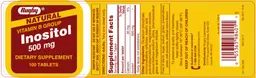 Label for Natural Inositol 500 mg