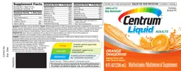 Label for Centrum Liquid Adults Orange Tangerine