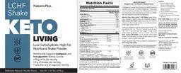 Label for LCHF Shake Delicious Natural Vanilla Flavor