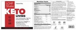 Label for LCHF Shake Delicious Natural Chocolate Flavor
