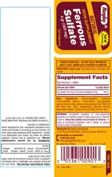 Label for Natural Ferrous Sulfate