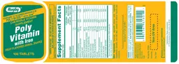 Label for Poly Vitamin with Iron