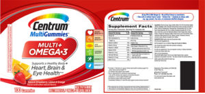 Centrum MultiGummies Multi + Omega-3