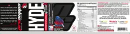 Label for Hyde NitroX Blue Razz Popsicle