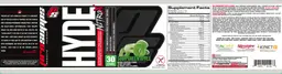 Label for Hyde NitroX Sour Green Apple