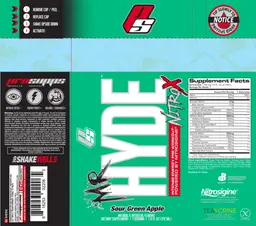 Label for Mr Hyde NitroX Sour Green Apple