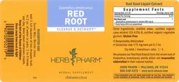 Label for Red Root