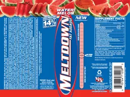 Label for Meltdown Fat Assault Watermelon