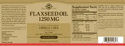 Flaxseed Oil 1250 mg