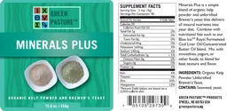 Label for Minerals Plus