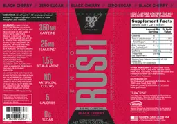 Label for Endo Rush Black Cherry