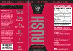 Label for Endo Rush Dragon's Blood