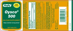 Label for Oysco 500