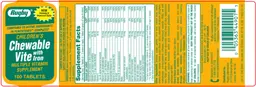 Label for Children's Chewable Vite with Iron